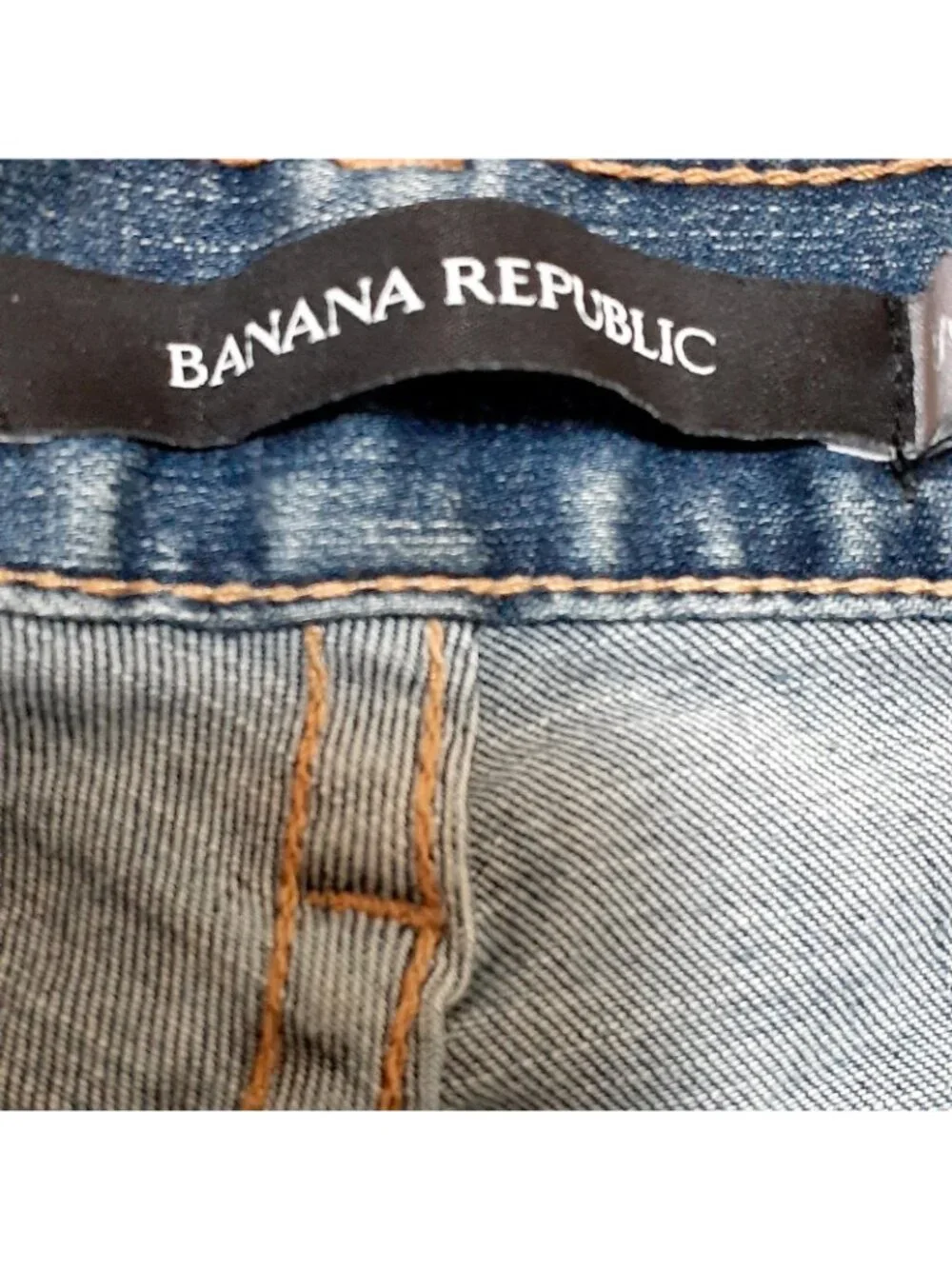 Blue Denim Jeans Banana Republic Tapered 32W x 32L